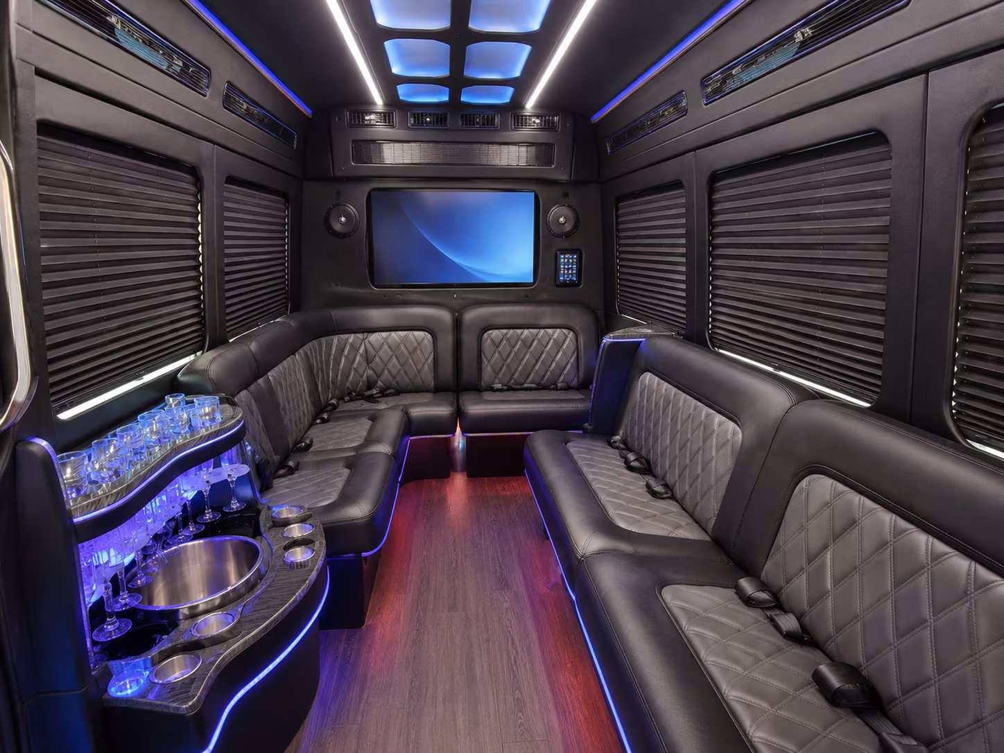 norwalk private event transportation onboard seating